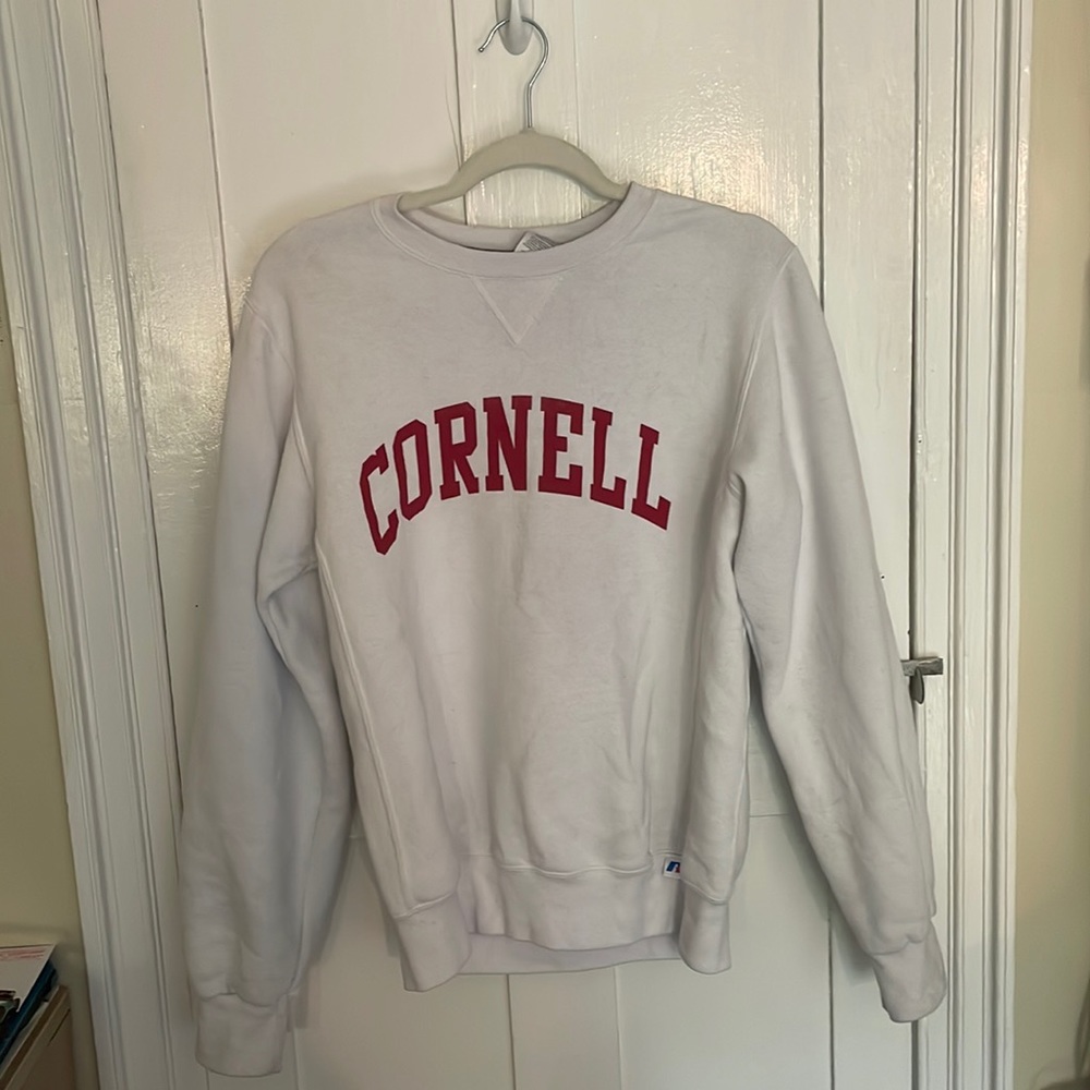 White Cornell crewneck